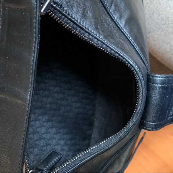 SOLD🔥Authentic DIOR ADMIT IT Lace up sides zip top clasp leather shoulder bag - Picture 6 of 16